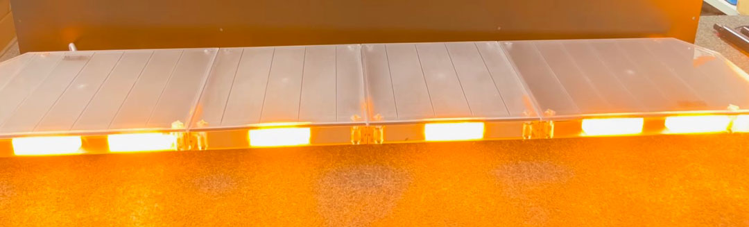 505 Clear Amber Emergency Light Bar