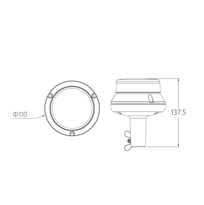 Micro LED Low Profile Beacon
