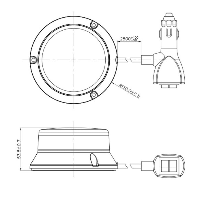 Micro LED Low Profile Beacon