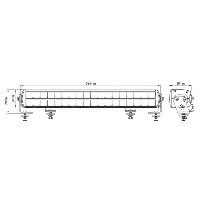 180w Double Row LED Lightbar - 50cm