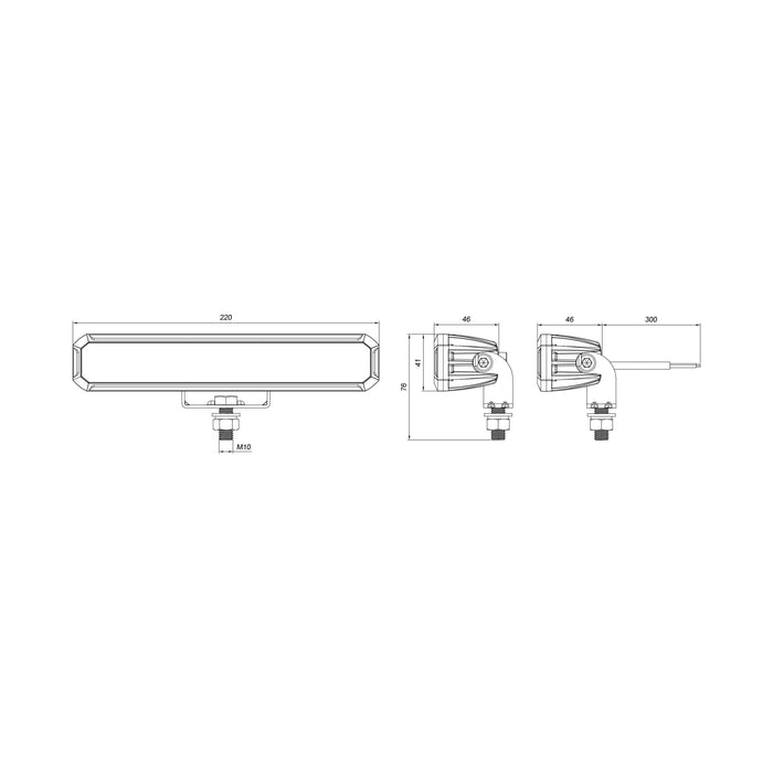 Slim Work Light 220mm