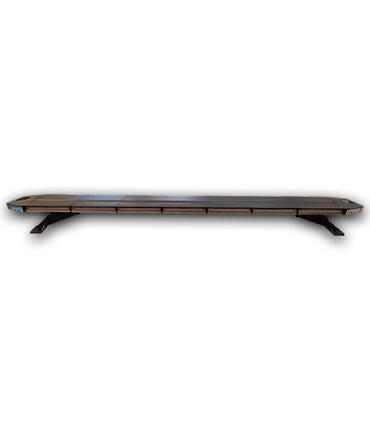 Low Profile LED Emergency Lightbar - 1.2m/ 1.5m/ 1.8m - 1.2M, Clear Lens Amber