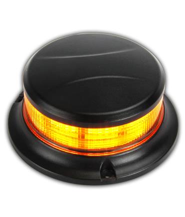 LED Low Profile Beacon - Clear Lens/ Amber