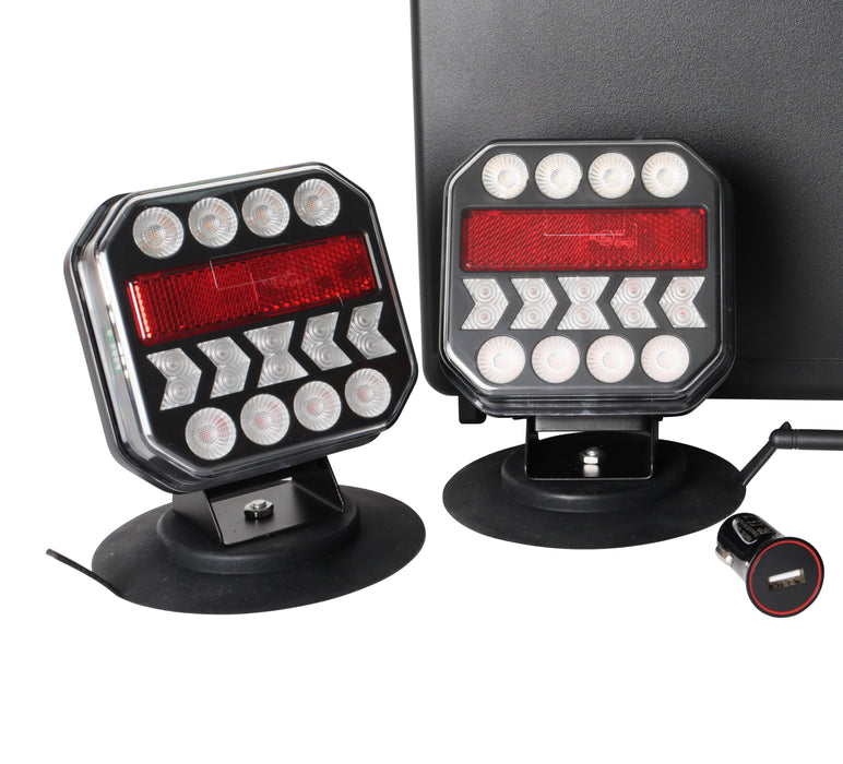 Wireless LED Tail Light Kit - Flat plug Kit