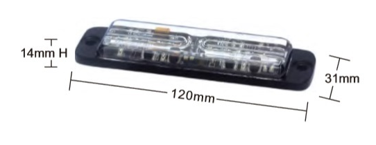 LED Warning Flasher - 12cm