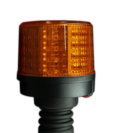 LED Beacon Light Flexible DIN Mount Amber - 11cm