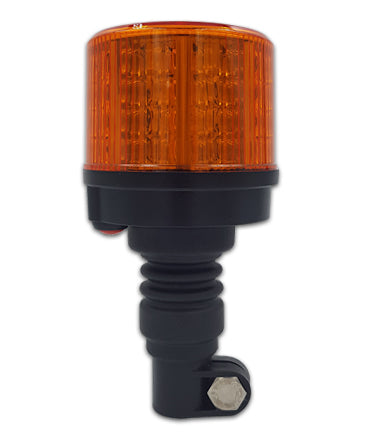 LED Beacon Light Flexible DIN Mount Amber - 11cm