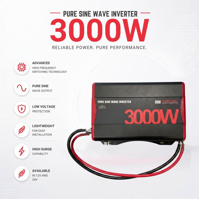 Inverter 3KS Pure Sine Wave with RCD